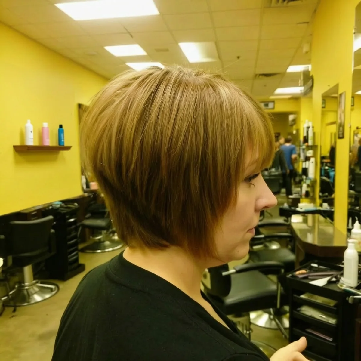 Portrait coiffure après harmonisation des couleurs