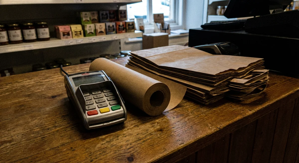 Caisse comptoir avec bruit numérique